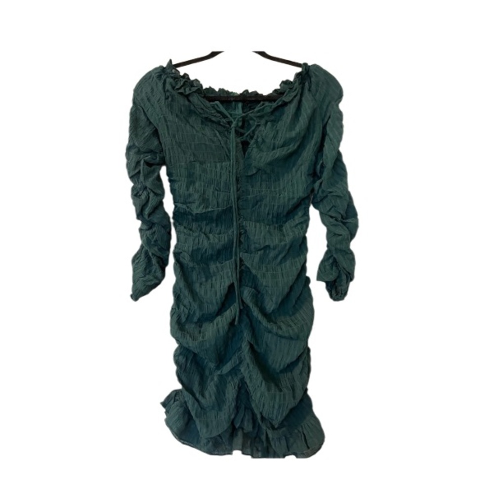 Green Ruched Dress🌲Size Medium